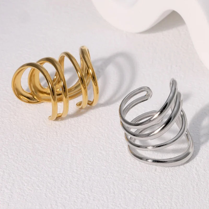 SkullLuxe – טבעת שלד פתוחה מנירוסטה