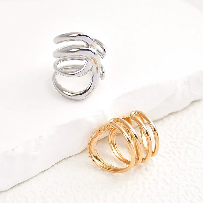 SkullLuxe – טבעת שלד פתוחה מנירוסטה