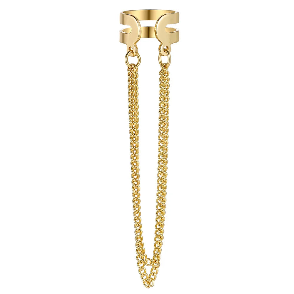 ChainLuxe – קליפס שרשרת ארוך ללא חורים